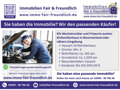 Einfamilienhaus kaufen in Moormerland, 150 m² Wohnfläche, 4 Zimmer
