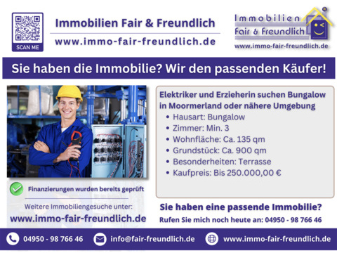 Einfamilienhaus kaufen in Moormerland, 135 m² Wohnfläche, 3 Zimmer