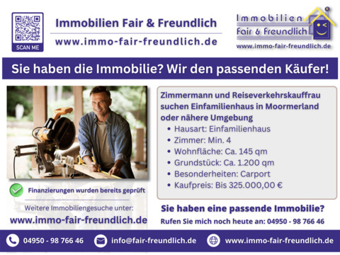 Einfamilienhaus kaufen in Moormerland, 145 m² Wohnfläche, 4 Zimmer