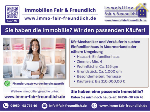 Einfamilienhaus kaufen in Moormerland, 155 m² Wohnfläche, 4 Zimmer