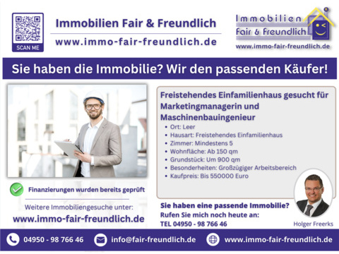 Einfamilienhaus kaufen in Leer (Ostfriesland), 150 m² Wohnfläche, 5 Zimmer