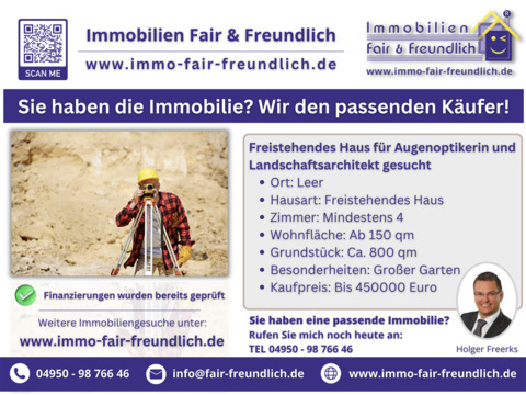 Einfamilienhaus kaufen in Leer (Ostfriesland), 150 m² Wohnfläche, 4 Zimmer