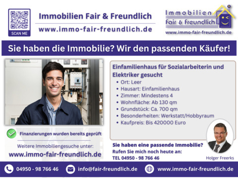 Einfamilienhaus kaufen in Leer (Ostfriesland), 130 m² Wohnfläche, 4 Zimmer
