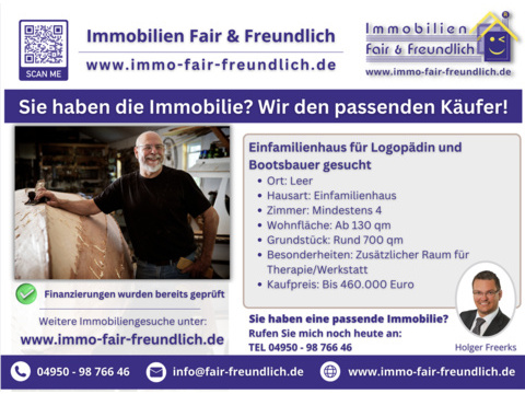 Einfamilienhaus kaufen in Leer (Ostfriesland), 130 m² Wohnfläche, 4 Zimmer