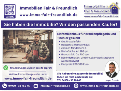 Einfamilienhaus kaufen in Rhauderfehn, 120 m² Wohnfläche, 4 Zimmer