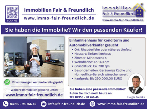 Einfamilienhaus kaufen in Rhauderfehn, 140 m² Wohnfläche, 4 Zimmer