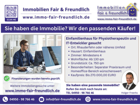 Einfamilienhaus kaufen in Rhauderfehn, 130 m² Wohnfläche, 4 Zimmer