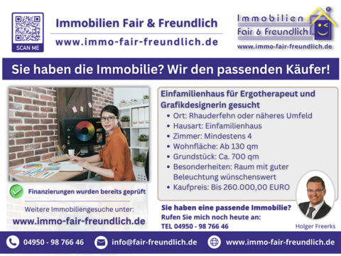 Einfamilienhaus kaufen in Rhauderfehn, 130 m² Wohnfläche, 4 Zimmer
