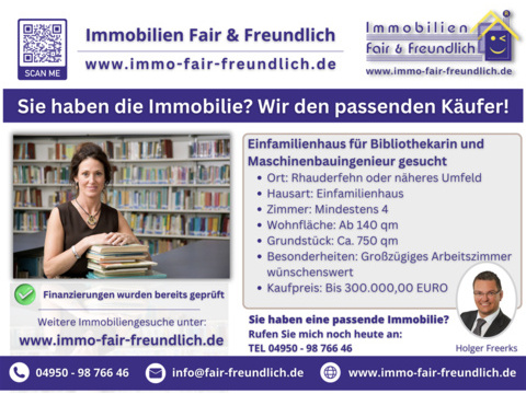 Einfamilienhaus kaufen in Rhauderfehn, 140 m² Wohnfläche, 4 Zimmer