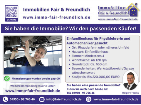 Einfamilienhaus kaufen in Rhauderfehn, 120 m² Wohnfläche, 4 Zimmer