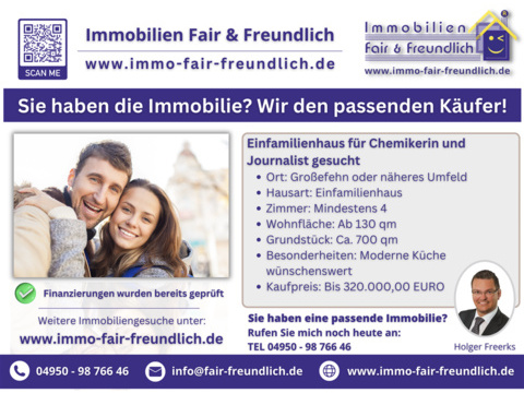 Einfamilienhaus kaufen in Großefehn, 130 m² Wohnfläche, 4 Zimmer