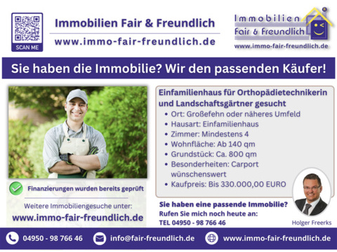 Einfamilienhaus kaufen in Großefehn, 140 m² Wohnfläche, 4 Zimmer