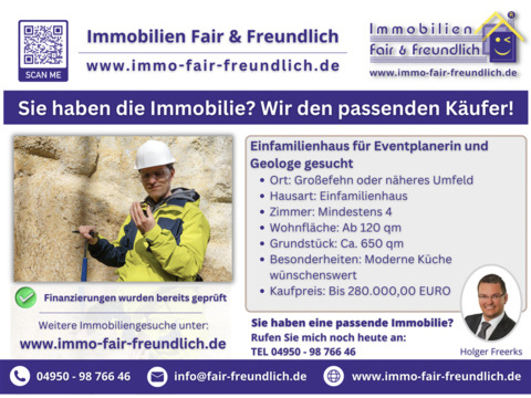 Einfamilienhaus kaufen in Großefehn, 120 m² Wohnfläche, 4 Zimmer