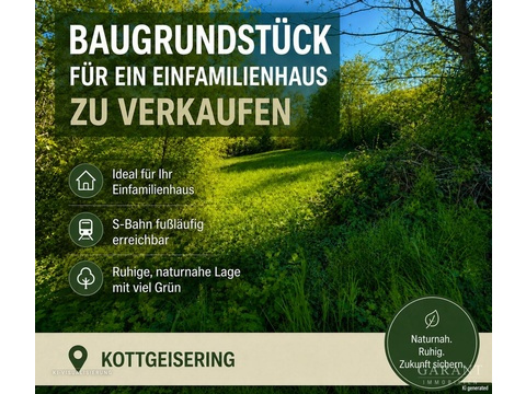 Wohngrundstück kaufen in Kottgeisering, 864 m² Grundstück
