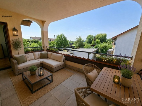 KI generiert Balkon