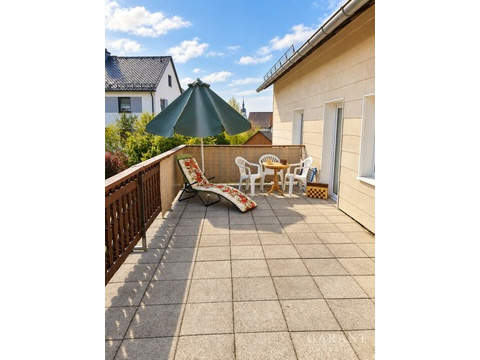 Sonnige Terrasse