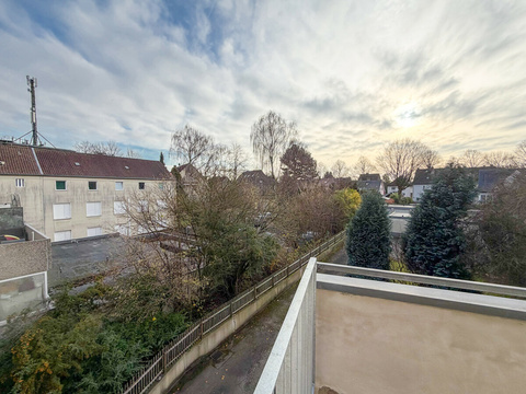 Musterwohnung Blick vom Balkon