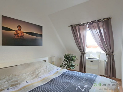 Blick ins Schlafzimmer