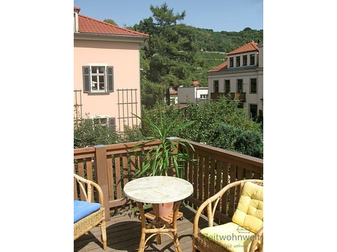 sonniger Balkon