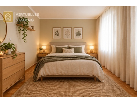 virtuell gestaltetes Schlafzimmer