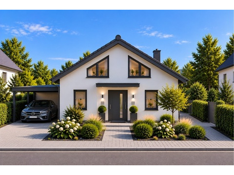 Wohnidee - Neubau Einfamilienhaus / Straßenansicht