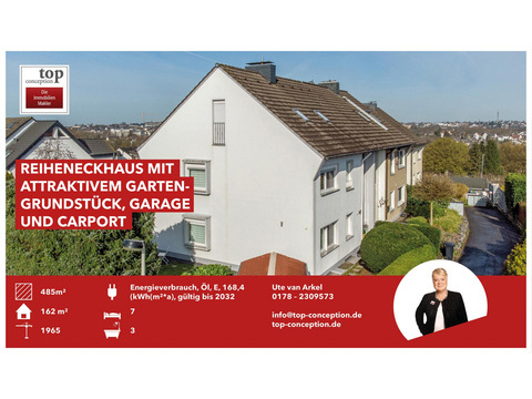 Reiheneckhaus kaufen in Solingen, 485 m² Grundstück, 162 m² Wohnfläche, 7 Zimmer
