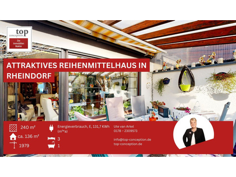 Reihenmittelhaus kaufen in Leverkusen, 240 m² Grundstück, 136 m² Wohnfläche, 5 Zimmer