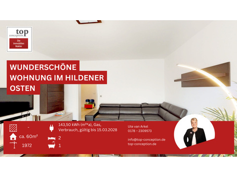 Etagenwohnung kaufen in Hilden, 60 m² Wohnfläche, 3 Zimmer