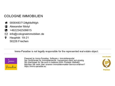 Haus kaufen in Frechen, 2,4 m² Wohnfläche, 2 Zimmer