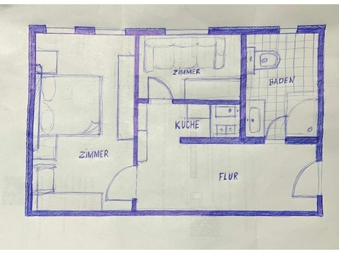 Etagenwohnung kaufen in Berlin, 33 m² Wohnfläche, 2 Zimmer