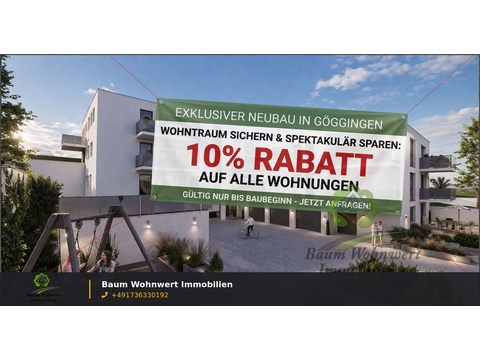 Erdgeschosswohnung kaufen in Göggingen, 94 m² Wohnfläche, 4 Zimmer
