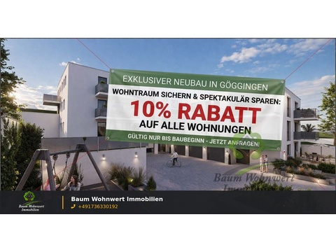 Erdgeschosswohnung kaufen in Göggingen, 64 m² Wohnfläche, 3 Zimmer