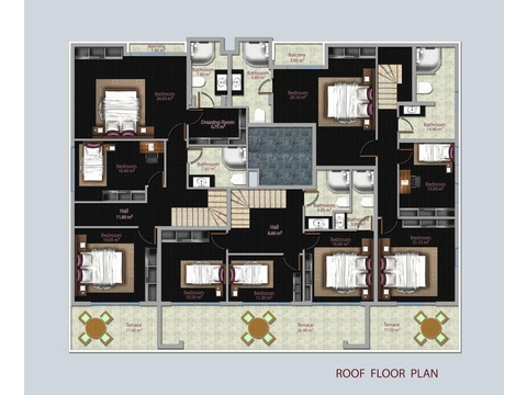 Penthouse Roof Floor Plan