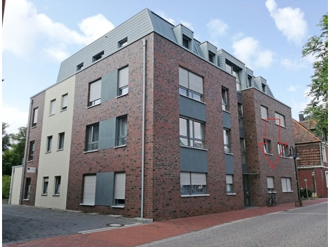 Erdgeschosswohnung mieten in Emsdetten, mit Garage, 46,41 m² Wohnfläche, 2 Zimmer