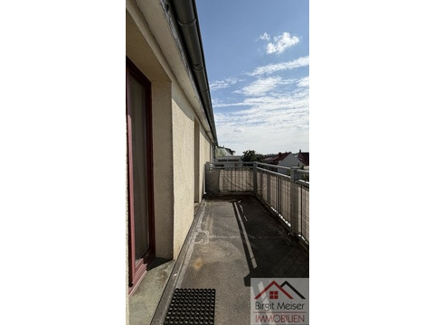 Blick vom Balkon