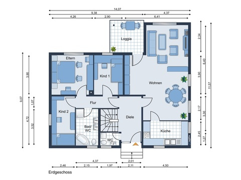 Haus kaufen in Schloß Holte-Stukenbrock, 882 m² Grundstück, 124,64 m² Wohnfläche, 4 Zimmer