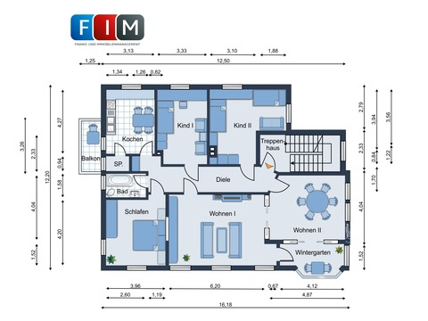 Etagenwohnung kaufen in Bad Salzuflen, 141,13 m² Wohnfläche, 6 Zimmer