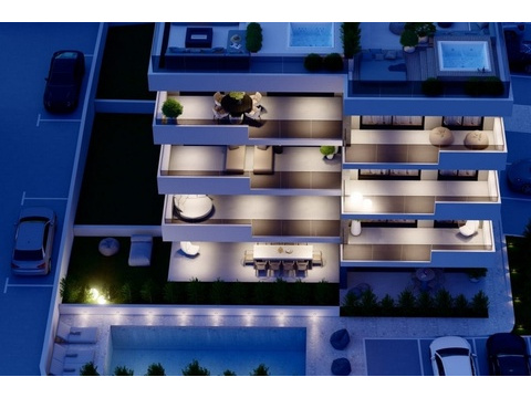 3D-Visualisierung der Immobilien A3920 auf Ciovo in Kroatien.