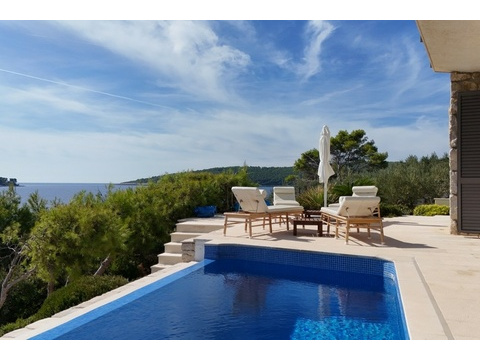 Villa am Meer mit Pool auf der Insel Korcula