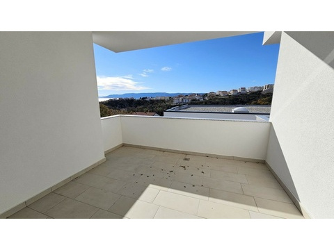 Loggia mit Blick auf das Meer