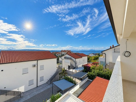 Balkon mit Blick über die Siedlung