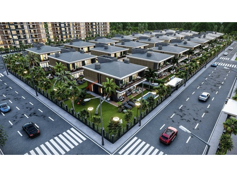 Villa kaufen in Antalya, mit Stellplatz, 383 m² Wohnfläche, 7 Zimmer